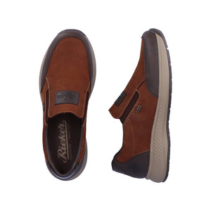 Rieker B7654-22 Brown Mens Casual Comfort Slip On Shoes