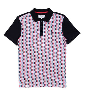 Mish Mash 2961 Baron Navy & Pale Red Polo
