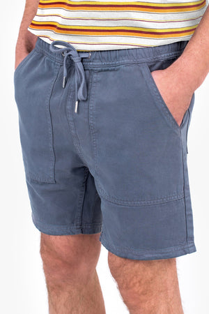 Brakeburn Drawstring Navy/Grey Utility Shorts