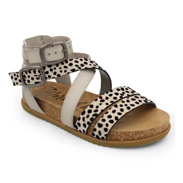 Blowfish Fandie BF9000 Whitesands Pixie Leopard Womens Vegan Casual Comfort Open Toe Sandals