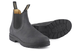 Blundstone 587 Rustic Black Unisex Premium Leather Stylish Chelsea Boots