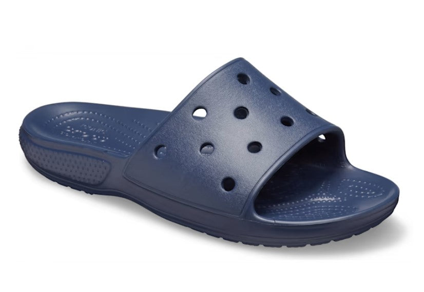 Crocs Classic Navy Casual Slider Slip On Sandal Lightweight Beach