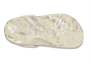 Crocs Classic Marble Clog Bone Multi Unisex Croslite Casual Slip On Shoes Lightweight Beach