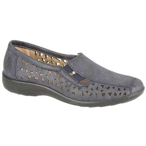Boulevard L130C Navy Womens Casual Comfort Shoes