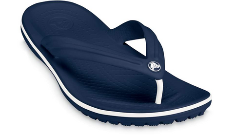 Crocs Crocband Flip Navy/White Unisex Mens Womens Light Easy to Wear Flip Flops