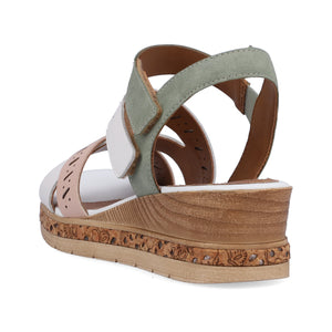 Remonte D3064-80 Multi Womens Casual Comfort Touch Fastening Wedge Sandals
