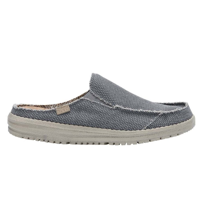 Dude Martin Braided Navy Men's Slip On Casual Canvas Relaxed Fit Mules