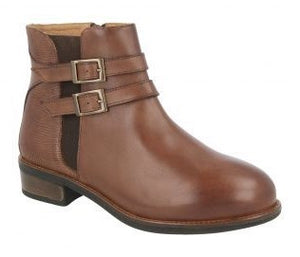 EasyB 78650B Jemma Chestnut (2V) Womens Casual Comfort Leather Ankle Boots