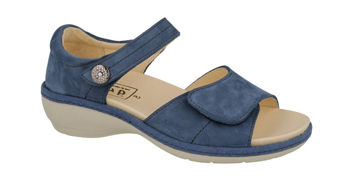 EasyB Elgin 78672X Blue Nubuck (2V) Womens Casual Comfort Sandals