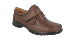EasyB Norman 87053B Brown Mens Casual Comfort Leather Wide Fit Shoes