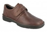 EasyB Gareth 87177B Brown Mens Casual Comfort Wide Fit Touch Fastening Shoes