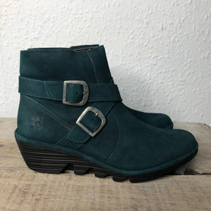 Fly London Perz914FLY Dark Petrol Womens Stylish Comfort Ankle Boots