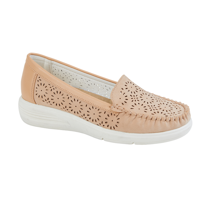 Jo & Joe Faro Beige Womens Slip On Comfort Casual Shoes