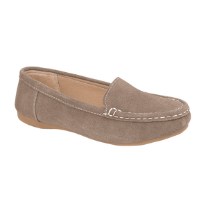 Jo & Joe Mykonos Mink Slip On Real Suede Leather Casual Loafers Moccasins Shoes