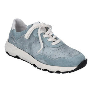 Josef Seibel Jonah 02 Skyblue Combi Womens Casual Comfort Leather Trainers