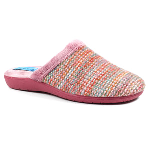 Lunar KLZ062 Binstead Pink Womens Comfort Mule Slippers