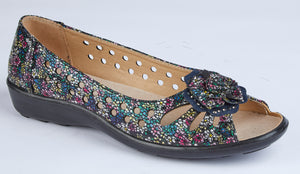 Boulevard L207AM Black Multi Womens Casual Comfort Open Toe Shoes