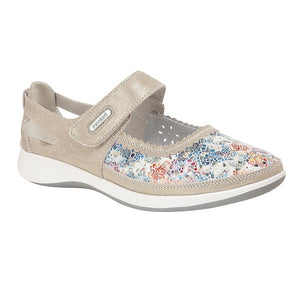 Boulevard L540FM Grey Floral (EEE) Womens Casual Shoes