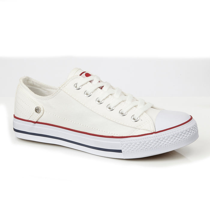 DEK L810G White Womens Casual Comfort Canvas Shoes