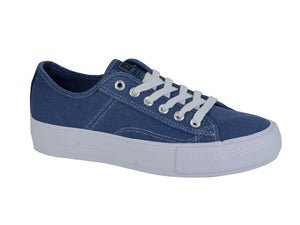 DEK L944DNC Denim Blue Womens Casual Comfort Canvas Trainers