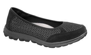 Boulevard L9548A Black Womens Casual Comfort Slip On Shoes