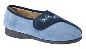 Sleepers LS352C Gemma Navy/Blue Womens Comfort Slippers