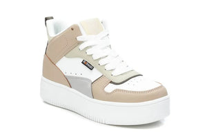 Refresh 170476 Womens Taupe Beige Multi Chunky High Top Trainer