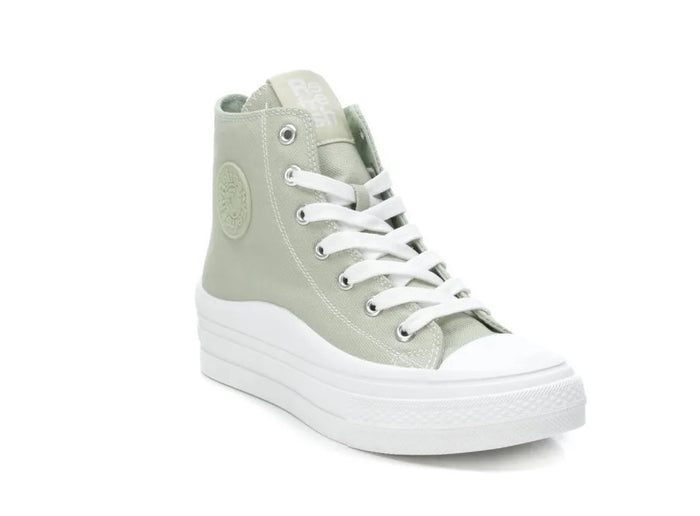 Refresh 170676 Womens Aqua Chunky High Top Trainer