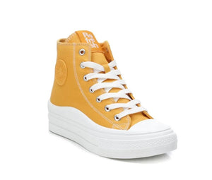 Refresh 170676 Womens Panama Mustard Chunky High Top Trainer