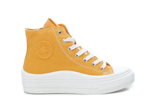 Refresh 170676 Womens Panama Mustard Chunky High Top Trainer