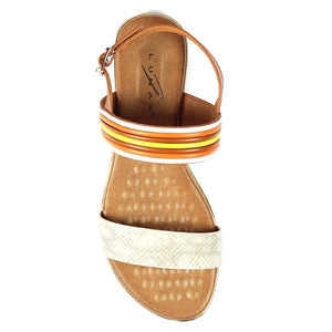 Lunar JLH328 Sandy Beige Womens Casual Comfort Summer Slingback  Sandals