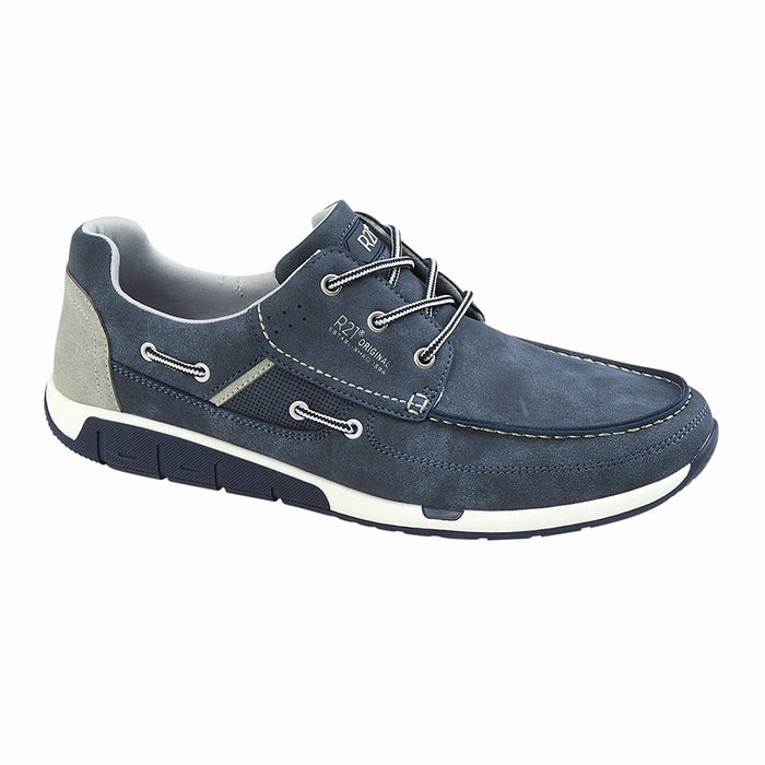 Route 21 M141C Navy Mens Casual Leisure Lace Up Shoes