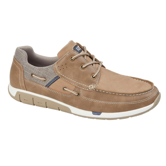Route 21 M141LT Light Brown Mens Casual Leisure Lace Up Shoes
