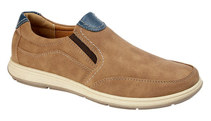 Scimitar M353BT Tan Mens Casual Comfort Slip On Shoes