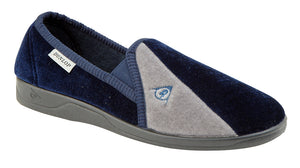 Dunlop MS417C Navy Blue/Grey Mens Casual Comfort Slippers