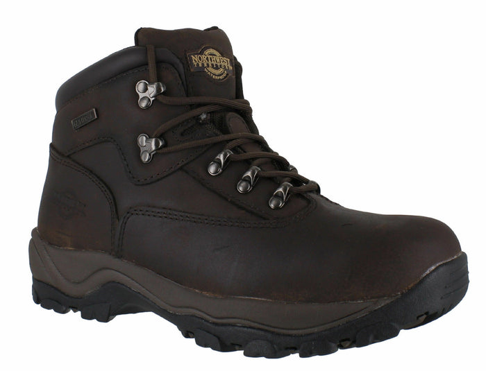 Northwest Territory Inuvik Waxy Brown Mens Walking Hiking Boots