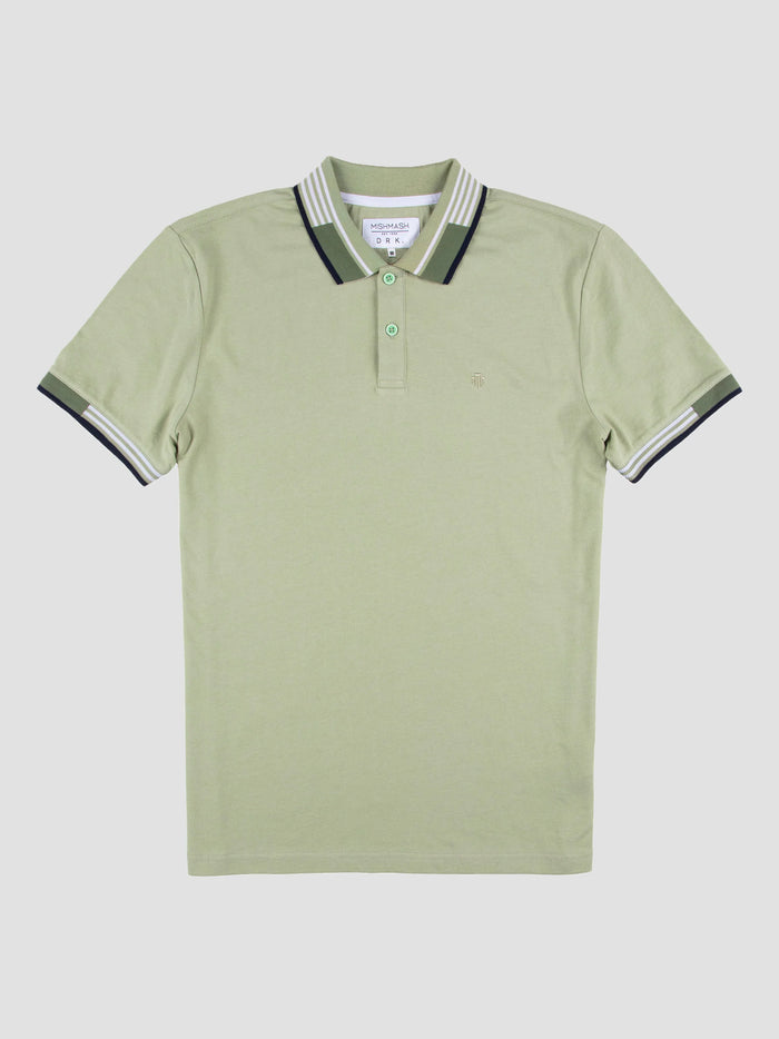 Mish Mash 2961 Oslo Pale Green Cotton Jersey Polo