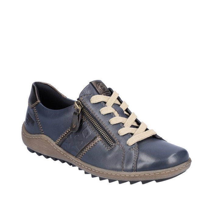 Remonte R1426-15 Blue Combination Womens Casual Comfort Leather Shoes