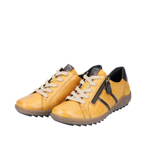 Remonte R1426-69 Yellow Combination Womens Casual Comfort Leather Shoes