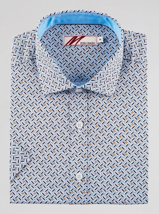 Mish Mash 2293 Heron White S/S Shirt