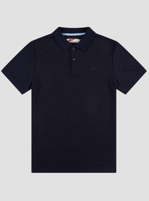 Mish Mash Mongoose Navy Mens Polo Shirt