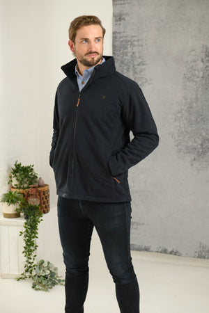 Lighthouse Mens Richmond Navy Waterproof Fleece Jacket