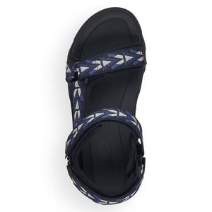 Rieker Revolution 20802-14 Black Mens Casual Comfort Sandals
