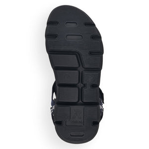 Rieker Revolution 20802-14 Black Mens Casual Comfort Sandals
