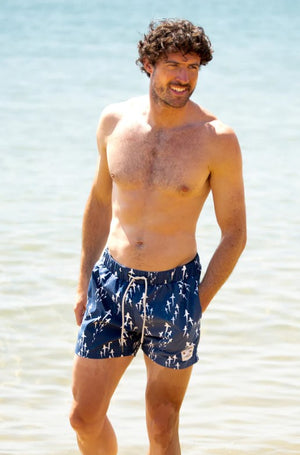 Brakeburn Sea Of Sharks Swim Shorts