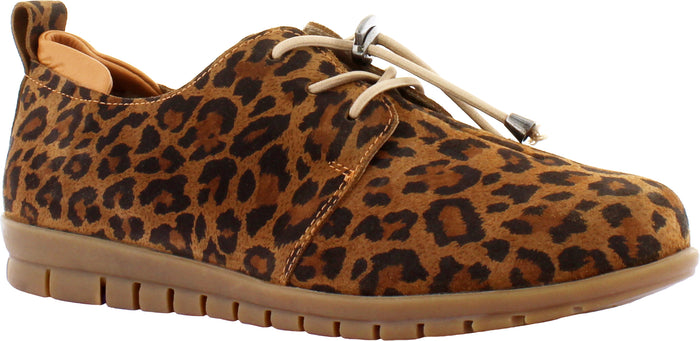 Adesso Sarah Leopard Leather Comfort Shoe
