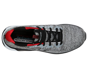 Skechers 52758/GYBK Grey and Black Mens Casual Comfort Lace Up Trainers