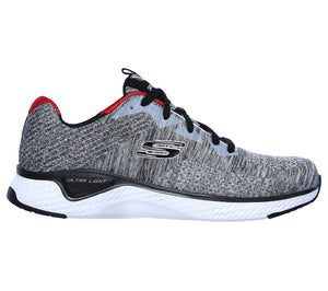 Skechers 52758/GYBK Grey and Black Mens Casual Comfort Lace Up Trainers