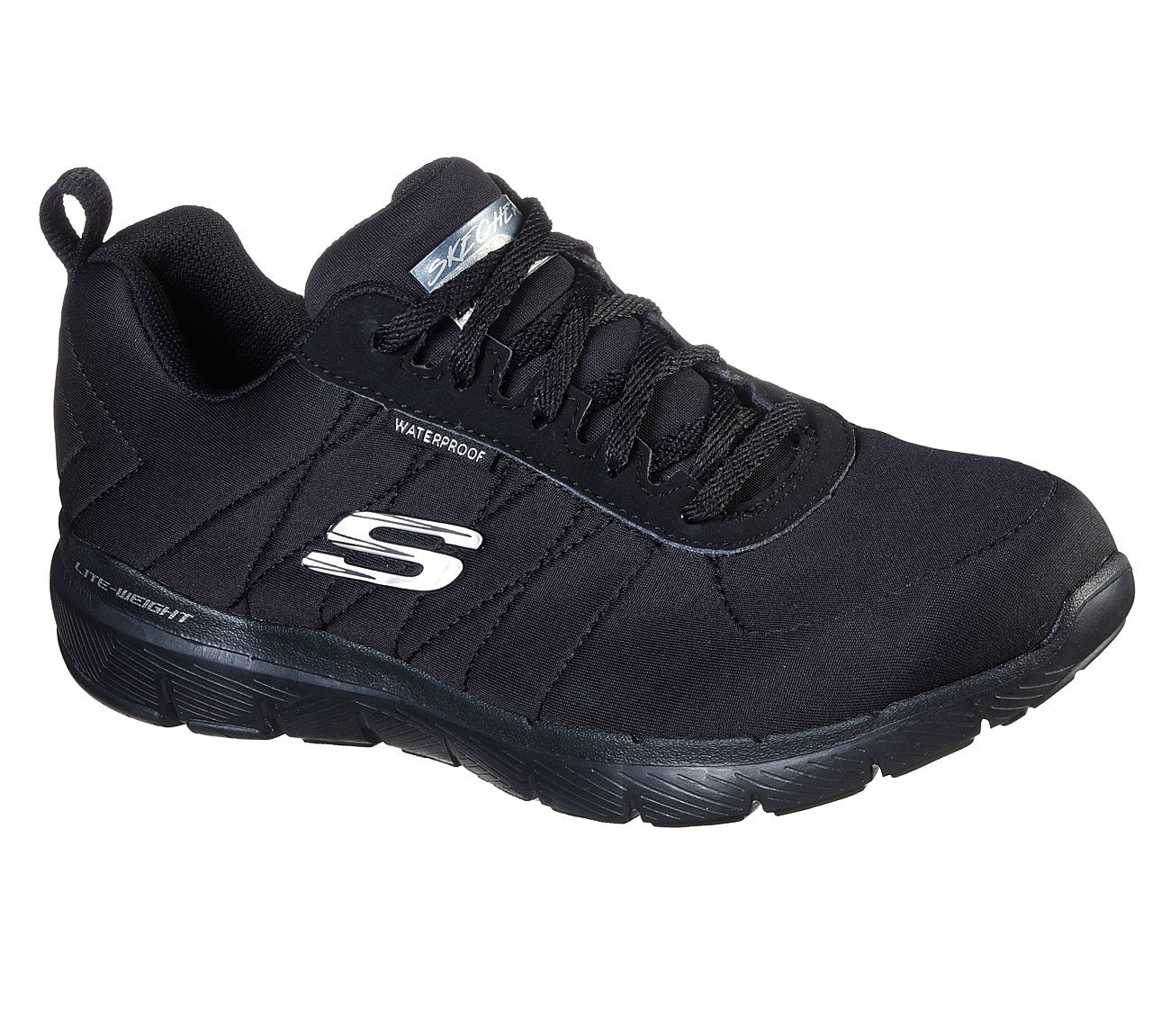 Skechers 88888400/BBK Black Womens Waterproof Trainers – Shoe Centre