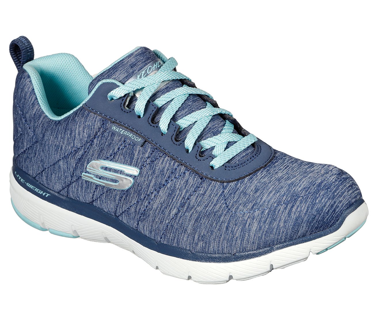 Høring Regnbue acceptere Skechers 88888400/NVLB Navy Womens Sporty Waterproof Trainers – The Shoe  Centre